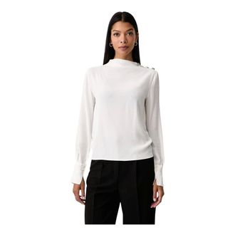 Patrizia Pepe Blusa fluida in viscosa - - Blouses & Shirts - Donna - Bianco - M