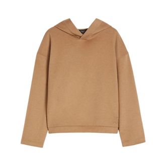 Max Mara Oscuri Sweatshirt - Dames - Hoodies - Bruin - XS - Katoen - Hoodies & sweatvesten