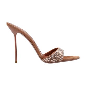 PARIS TEXAS Lidia Heeled Mules - Dames - Schoenen - Beige - Maat: 36 EU Leer