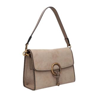 Hispanitas Dames Schoudertassen Bi264945 - Dames - Tassen - Beige - Maat: ONE Size Leer