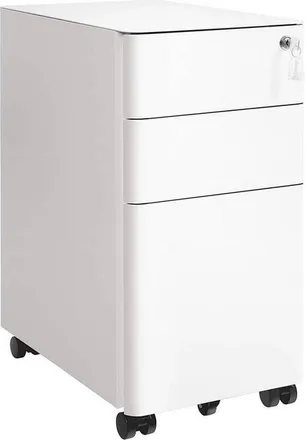 Boxxx Rollcontainer, Weiß, Metall, 3 Schubladen, 30x59.2x46 cm, Beimöbel erhältlich, Büromöbel, Büromöbel-Sets & Büromöbel-Serien