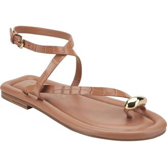 Marc Fisher Gynnie Strappy Sandal in Medium Natural at Nordstrom, Size 9.5