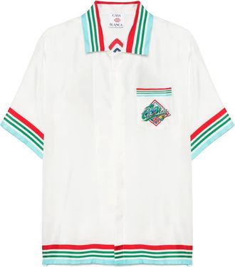 Casablanca Casa Way World Series shirt - unisex - Silk - S - White