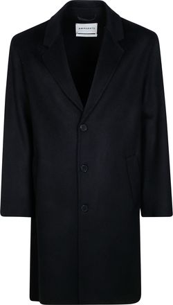 Amaranto Oversized Minimalist Double-Breasted Overcoat