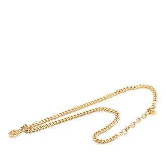 Dior Pre-owned Dior Gold Plated CD Logo Oval Pendant Necklace Ladies YMT7V9D9RMU3TSIA