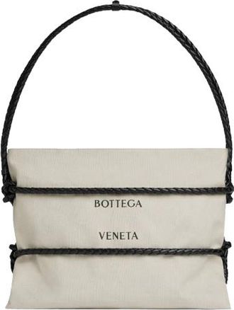 Bottega Veneta Intrecciato Leather Trim Canvas Bag