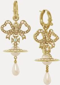 Vivienne Westwood Rigoberta Pearl Earrings Gold-aurore-boreale-crystal-creamrose-pearl Gold-aurore-boreale-crystal-creamrose-pearl Women