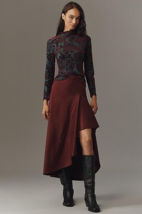 Line & Dot Sina Ruffle Midi Skirt