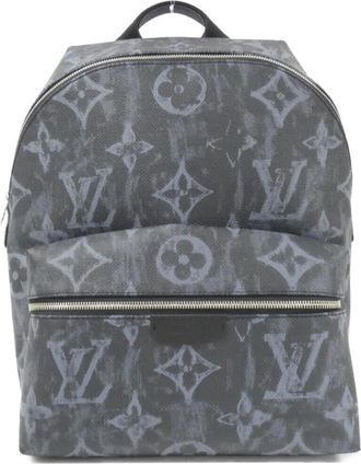 Louis Vuitton Monogram Black Noir Coated Canvas Backpack (Pre-Owned)