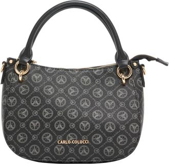 Carlo Colucci Hobo Bag - Dames - Handtassen - Zwart - ONE Size - Tassen