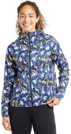 Oiselle Whirlwind Jacket - Womens in Ink Blue Aquila Bloom at Nordstrom, Size Medium