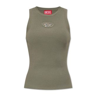 Diesel Tops, Dames, Groen, 2Xs, M-Caddix-Top