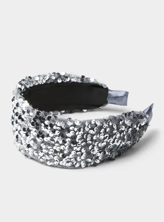 Simons Womens Shimmery sequin headband