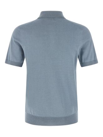 Brunello Cucinelli Mens Contrasting-Piping Cotton Polo Shirt Ss26 M