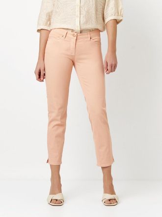 Toni 7/8-Jeans TONI Perfect Shape, Damen, Gr. 34, N-Gr, orange (peach), Denim/Jeans, Obermaterial: 89% Baumwolle, 8% Polyester, 3% Elasthan, unifarben, sli