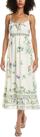 Max Studio Sleeveless Tie Front Midi Dress