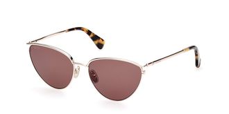 Max Mara MM0044 53E Womens Sunglasses Gold Size 56