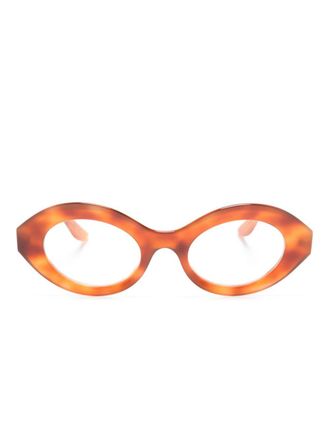 Lapima Maria cat-eye frame glasses - Brown