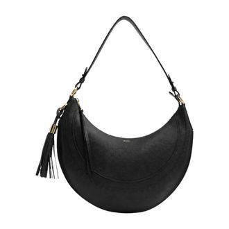 Lancel Hoboh&egrave;me Zip M - Dames - Schoudertassen - Zwart - ONE Size - Leer - Tassen