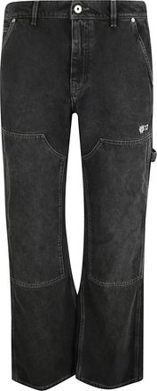 Off-white Vintage Gothic Carpenter Jeans - Heren - Loose Fit Jeans - Zwart - W31 - Jeans