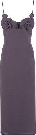 Magda Butrym Dress Wool Blend Midi 90S