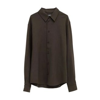 Jacquemus Heren, Overhemden, Bruin, Maat: L Wol