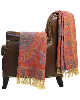 Melange Home M&eacute;lange Home Marrakesh Paisley Wool Jacquard Throw