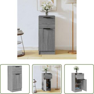 vidaXL vidaXL Credenza multistrato - Credenza Grigio Sonoma 30x30x70 cm in Legno Multistrato