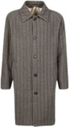 Eleventy Cappotto No Cappuccio - Heren - Mantel - Bruin - L - Jassen
