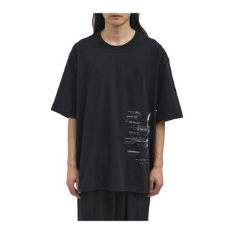 Isabel Benenato Isabel Benenato, Tops, Heren, Zwart, XL, Katoen, Grafisch Print Katoenen T-shirt