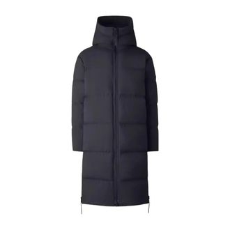 Canada Goose Down Coats, male, Black, Size: S Black Lawrence Long Down Coat