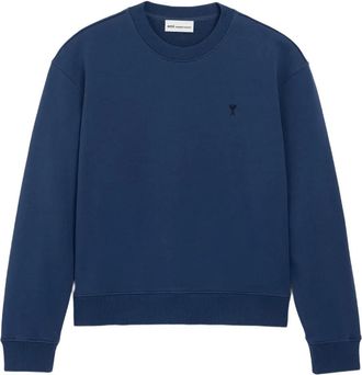 Ami Felpa Ami De Coeur con ricamo - Blu