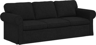 vidaXL Sof&aacute; Negro 215 X 82 X 80 Cm Tela Vidaxl