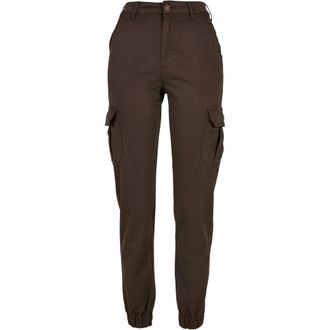 Urban Classics Dames/Dames Cargo Broek met Hoge Taille (Bruin)
