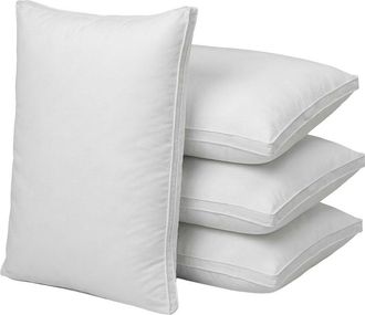 Ella Jayne Home 220 Thread Count Set Of 4 Plush & Supportive Gusseted Pillows