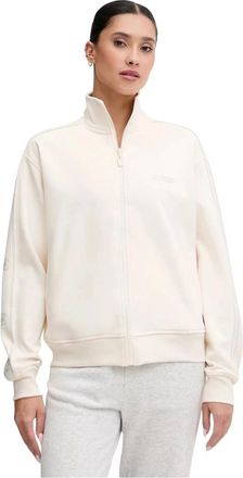 Guess Octavia Sweatshirt - Dames - Vesten met rits - Beige - M - Polyester - Hoodies & sweatvesten