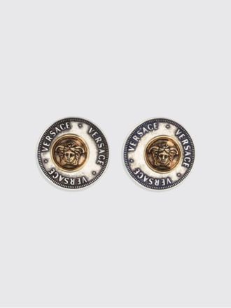 Versace Orecchini a bottone Medusa in ottone color oro
