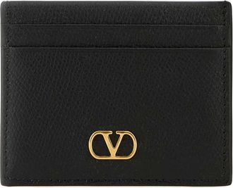 Valentino Accessoires, Dames, Zwart, ONE Size, Card Holder VLogo
