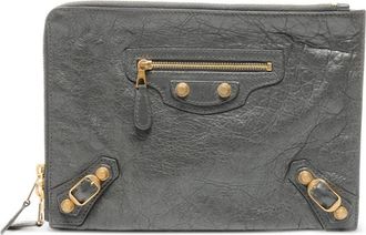 Balenciaga 2010-2020s Giant Envelope clutch bag - unisex - Lambskin - One Size - Grey