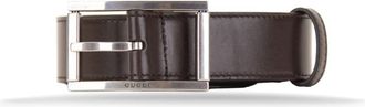 Gucci Belts, male, Brown, Size: 110 CM Leather Belt