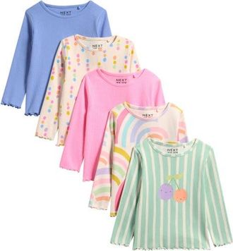 Next Kids 5-Pack Assorted Long Sleeve Tops in Multi at Nordstrom, Size 1.5-2Y