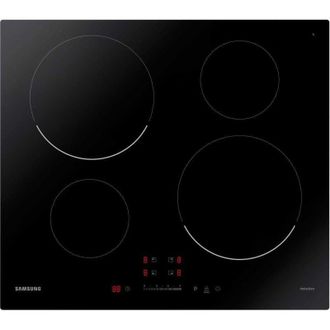 Samsung Table De Cuisson Induction Samsung Nz64m3707ak/ef 4 Zones Verre Noir 59x57 Cm