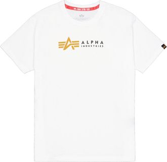 Alpha Industries T-Shirt ALPHA INDUSTRIES Alpha Label T-Shirt PP, Herren, Gr. XXL, weiss (wei&szlig;), Obermaterial: 100% Baumwolle, Shirts T-Shirt