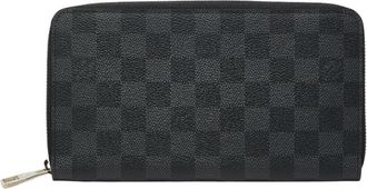 Louis Vuitton Gray Pvc Leather Long Wallet (Bi-Fold) (Pre-Owned)