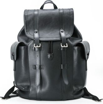 Louis Vuitton Black Noir Epi Leather Backpack (Pre-Owned)
