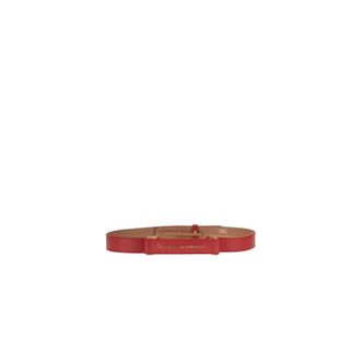 Elisabetta Franchi Cintura in pelle - - Accessories - Donna - Rosso - S