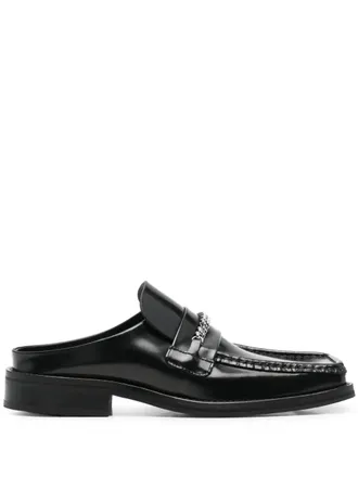 Martine Rose square toe mules - women - Calf Leather/Calf Leather/Calf Leather - 36 - Black