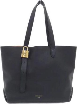 Louis Vuitton Pre-owned Lockit Cabas Calf Leather Tote Bag - Dames - Vintage Shopper - Zwart - ONE Size - Leer - Vintage