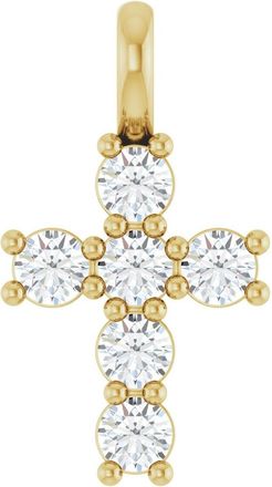 Diamond2Deal 14k Gold 1/3ct Lab-Grown Diamond Pendant