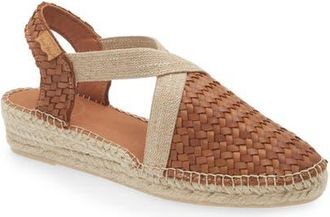 Toni Pons Siracusa Slingback Espadrille Wedge in Cuiro at Nordstrom, Size 5.5-6Us